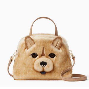 kate spade year of the dog chow chow small lottie crossbody purse bag nwt
